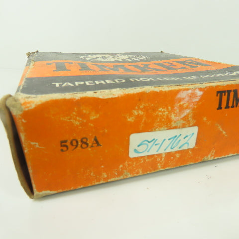 Timken 598A Tapered Roller Bearing NEW