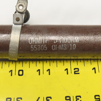 Ohmite 55805 10 Ohm Adjustable Power Wire Wound Resistor