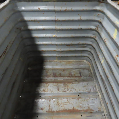 Caterpillar 38" x 26" x 32" Deep Corrugated Steel Bulk Container Tub Bin W/Hooks