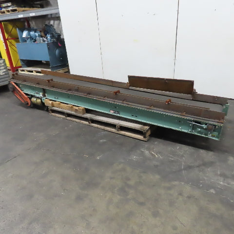 Roach 27" Wide x 154"L Slide Bed Belt Conveyor 230/460V 3PH 30FPM Tested