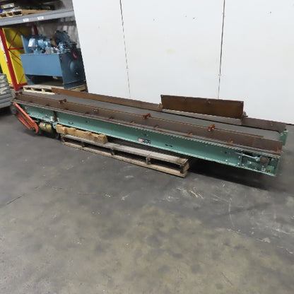 Roach 27" Wide x 154"L Slide Bed Belt Conveyor 230/460V 3PH 30FPM Tested