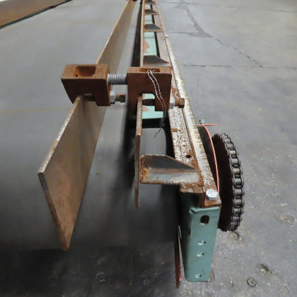 Roach 27" Wide x 154"L Slide Bed Belt Conveyor 230/460V 3PH 30FPM Tested