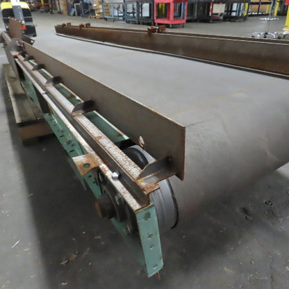 Roach 27" Wide x 154"L Slide Bed Belt Conveyor 230/460V 3PH 30FPM Tested
