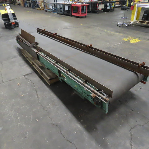 Roach 27" Wide x 154"L Slide Bed Belt Conveyor 230/460V 3PH 30FPM Tested