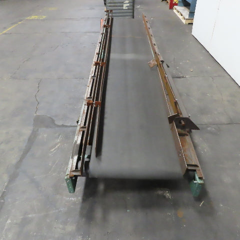 Roach 27" Wide x 154"L Slide Bed Belt Conveyor 230/460V 3PH 30FPM Tested