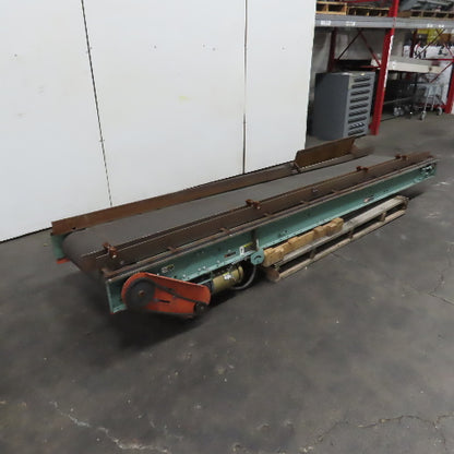 Roach 27" Wide x 154"L Slide Bed Belt Conveyor 230/460V 3PH 30FPM Tested