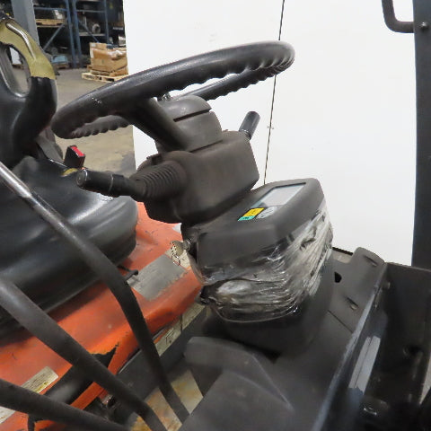 Toyota 7FBEU15 3000LB 48V 3-Wheel Electric Forklift 189" Lift 3-Stage Side Shift