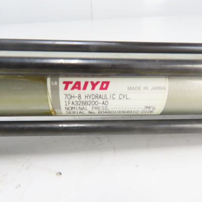 Taiyo 70H-8 1FA32BB200-AD Double Act. Hydraulic Cylinder 32mm Bore 200mm Stroke