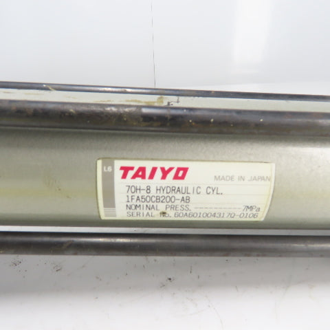 Taiyo 70H-8 1FA50CB200-AB Double Act. Hydraulic Cylinder 50mm Bore 200mm Stroke