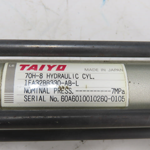 Taiyo 70H-8 1FA32BB330-AB-L Double Act. Hydraulic Cylinder 32mmBore 330mm Stroke