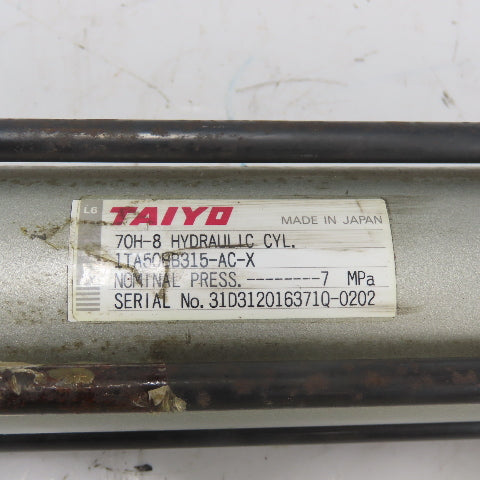 Taiyo 70H-8 1TA50BB315-AC-X Double Act. Hydraulic Cylinder 50mmBore 315mm Stroke