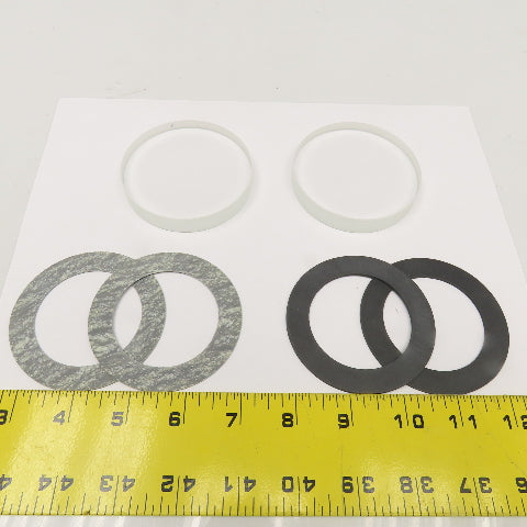 3" x 1/2" Thick Sight Glass Lens W/ Gaskets Lot Of 2