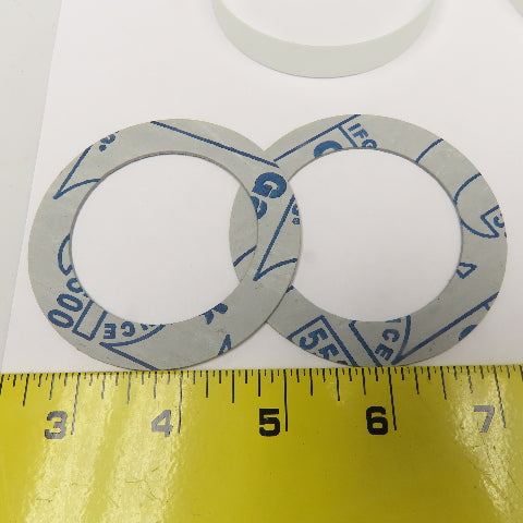3" x 1/2" Thick Sight Glass Lens W/ Gaskets Lot Of 2