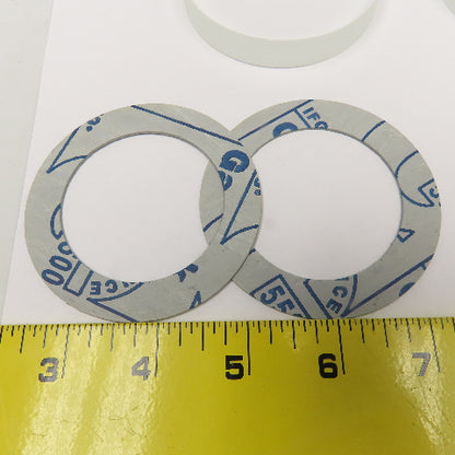 3" x 1/2" Thick Sight Glass Lens W/ Gaskets Lot Of 2