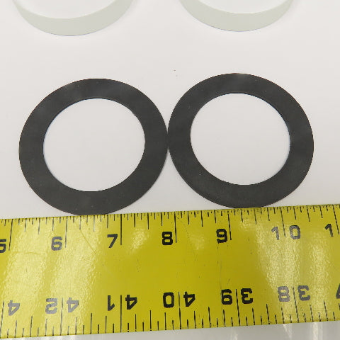 3" x 1/2" Thick Sight Glass Lens W/ Gaskets Lot Of 2
