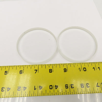 3" x 1/2" Thick Sight Glass Lens W/ Gaskets Lot Of 2