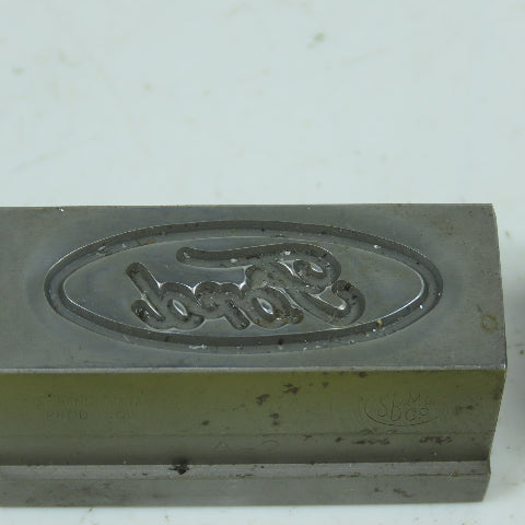 2" x 3/4" Metal Punch Stamp Die Press Block For Ford Lot Of 2