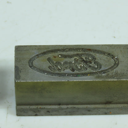 2" x 3/4" Metal Punch Stamp Die Press Block For Ford Lot Of 2