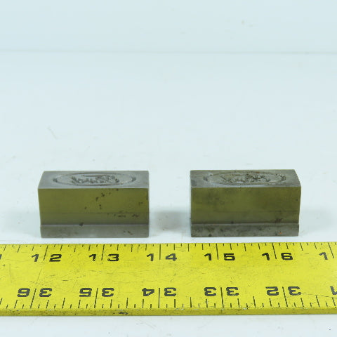 2" x 3/4" Metal Punch Stamp Die Press Block For Ford Lot Of 2