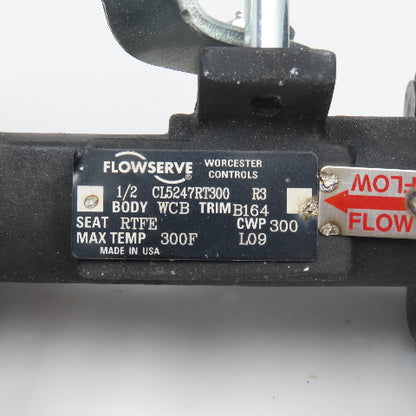 Flowserve 1/2 CL5247RT300 1/2" Flange Mount Ball Valve 300 CWP
