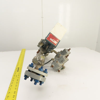 Masoneilan McGraw MicroPak 1" Stainless CV Control Valves 35PSI W/ Transducer