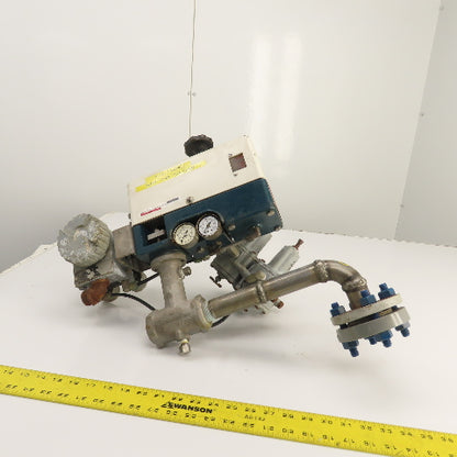 Masoneilan McGraw MicroPak 1" Stainless CV Control Valves 35PSI W/ Transducer