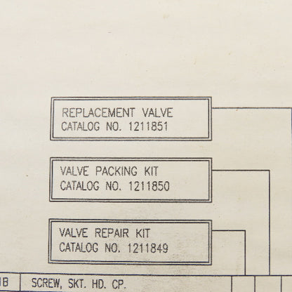 Flair 1211851 Replacement Valve Kit 1" Hydrogen Service