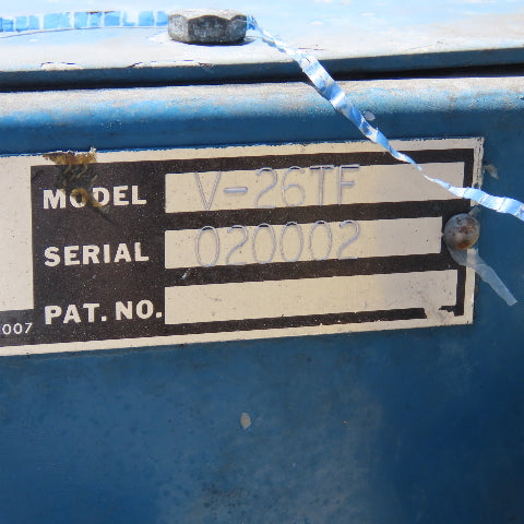 Almco V-26TF Continuous Thru-Feed Vibratory Tub Machine 27 Cu Ft 13' L 460V 3PH