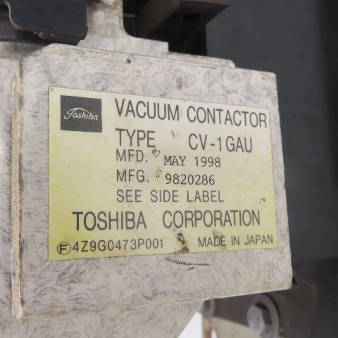 Toshiba CV-1GAU Vacuum Contactor 3PH 3-Pole 200-1500V Max 100-240VAC Control