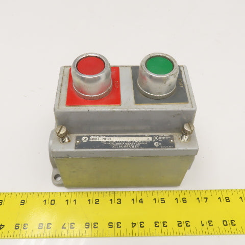 Allen Bradley 800H-NP31 Hazardous Location Start Stop Operator Controls 600V