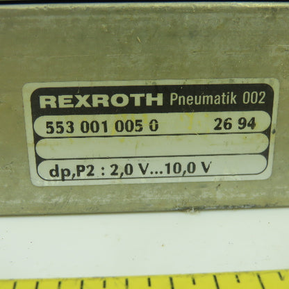 Rexroth 553 001 005 0 Pneumatic Air Volume Sensor dp P2:2.0V10.0V