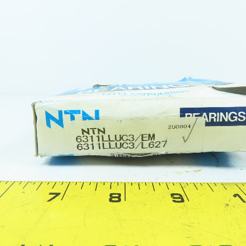 NTN 6311LLUC3 Single Row Radial Ball Bearing 55mm ID x 120mm OD x 29mm W