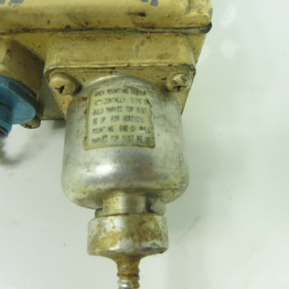 Square D GXW-2 Class 9025 Temperature Switch 85-145°F Range