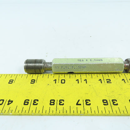 Doall M18 x 1.5-6H Thread Plug Gage HI P.D.17.292MM GO P.D. 17.102MM