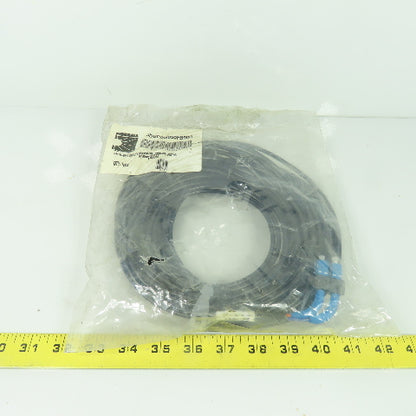 Fiberall JUDC0050FB90D S/M SC/UPC Duplex Indoor Outdoor Pigtail 90deg Boots 50Ft