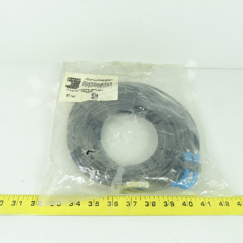 Fiberall JUDC0050FB90D S/M SC/UPC Duplex Indoor Outdoor Pigtail 90deg Boots 50Ft