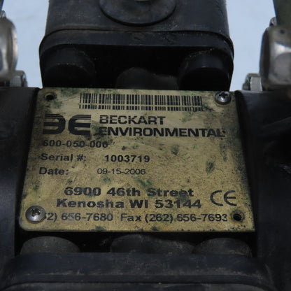 Beckart 600-050-000 Diaphragm Pump 1/2" NPT