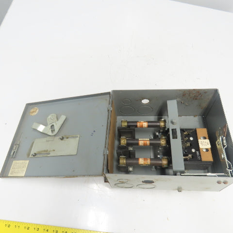 General Electric DE361R Flex-A-Plug 30A 3-Pole Fusible Bus Plug Switch 600V