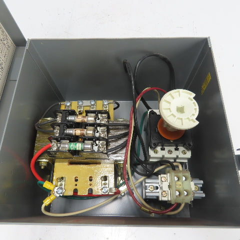 Square D SK750G1 Class 9070 230x460V Pri 115V Sec 750VA Transformer Disconnect
