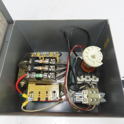 Square D SK750G1 Class 9070 230x460V Pri 115V Sec 750VA Transformer Disconnect