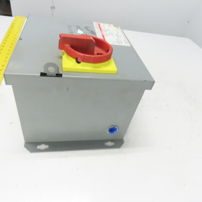 Square D SK750G1 Class 9070 230x460V Pri 115V Sec 750VA Transformer Disconnect