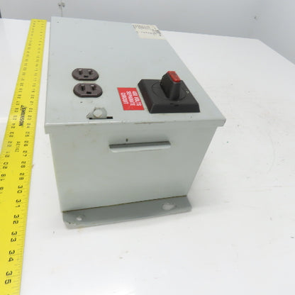 Daykin LTFS-15 Disconnect Transformer Pri 480V Sec 120V 25A Total VA 3000 1PH