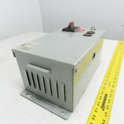 Daykin LTFS-15 Disconnect Transformer Pri 480V Sec 120V 25A Total VA 3000 1PH