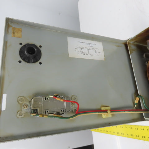 Daykin LTFS-15 Disconnect Transformer Pri 480V Sec 120V 25A Total VA 3000 1PH