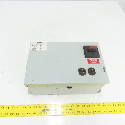 Daykin LTFS-15 Disconnect Transformer Pri 480V Sec 120V 25A Total VA 3000 1PH