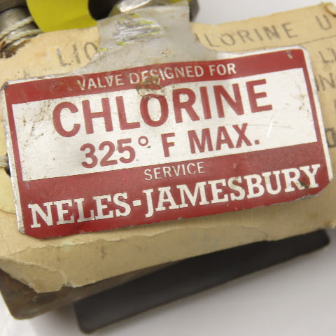 Jamesbury 1/2" NPT Shut Off Valve Chlorine Service 325°F
