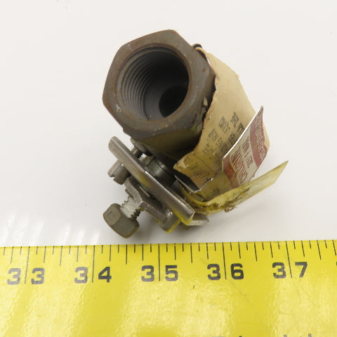 Jamesbury 1/2" NPT Shut Off Valve Chlorine Service 325°F