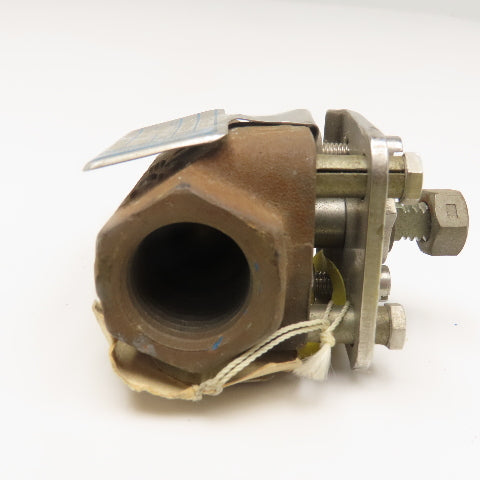 Jamesbury 1/2" NPT Shut Off Valve Chlorine Service 325°F