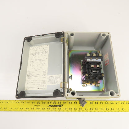 Allen Bradley 500L-B0D93 500L-BSD93 NEMA Lighting Contactor 30A 600V W/Enclosure