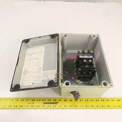 Allen Bradley 500L-B0D93 500L-BSD93 NEMA Lighting Contactor 30A 600V W/Enclosure
